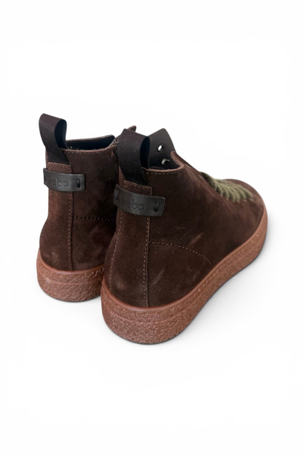 Polacco kebo zip suede testa di moro 