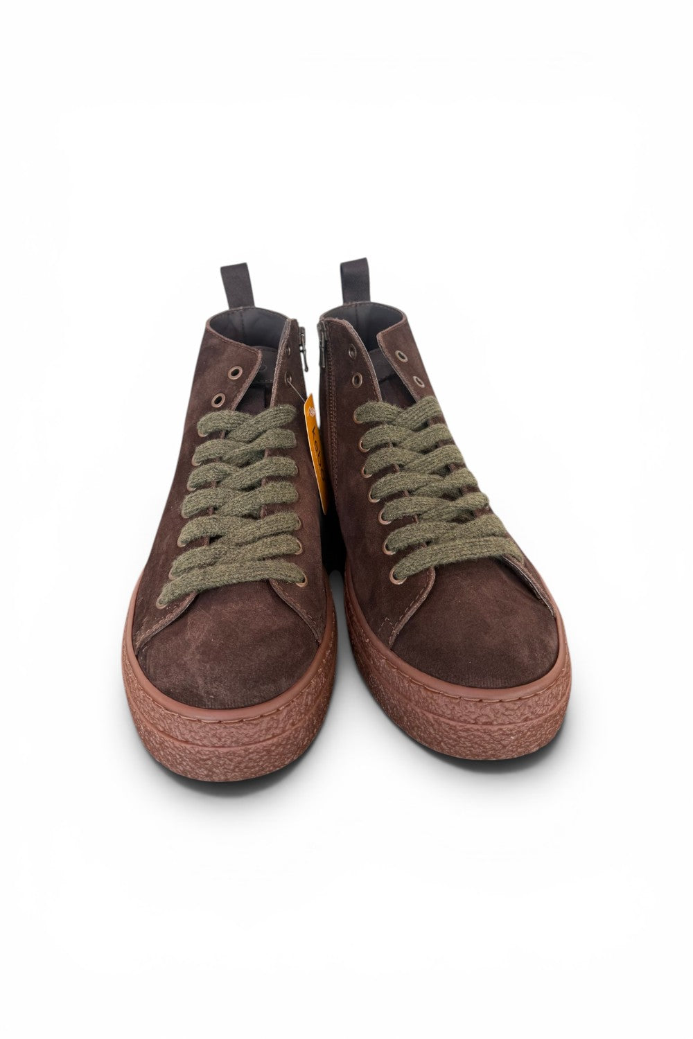 Polacco kebo zip suede testa di moro 
