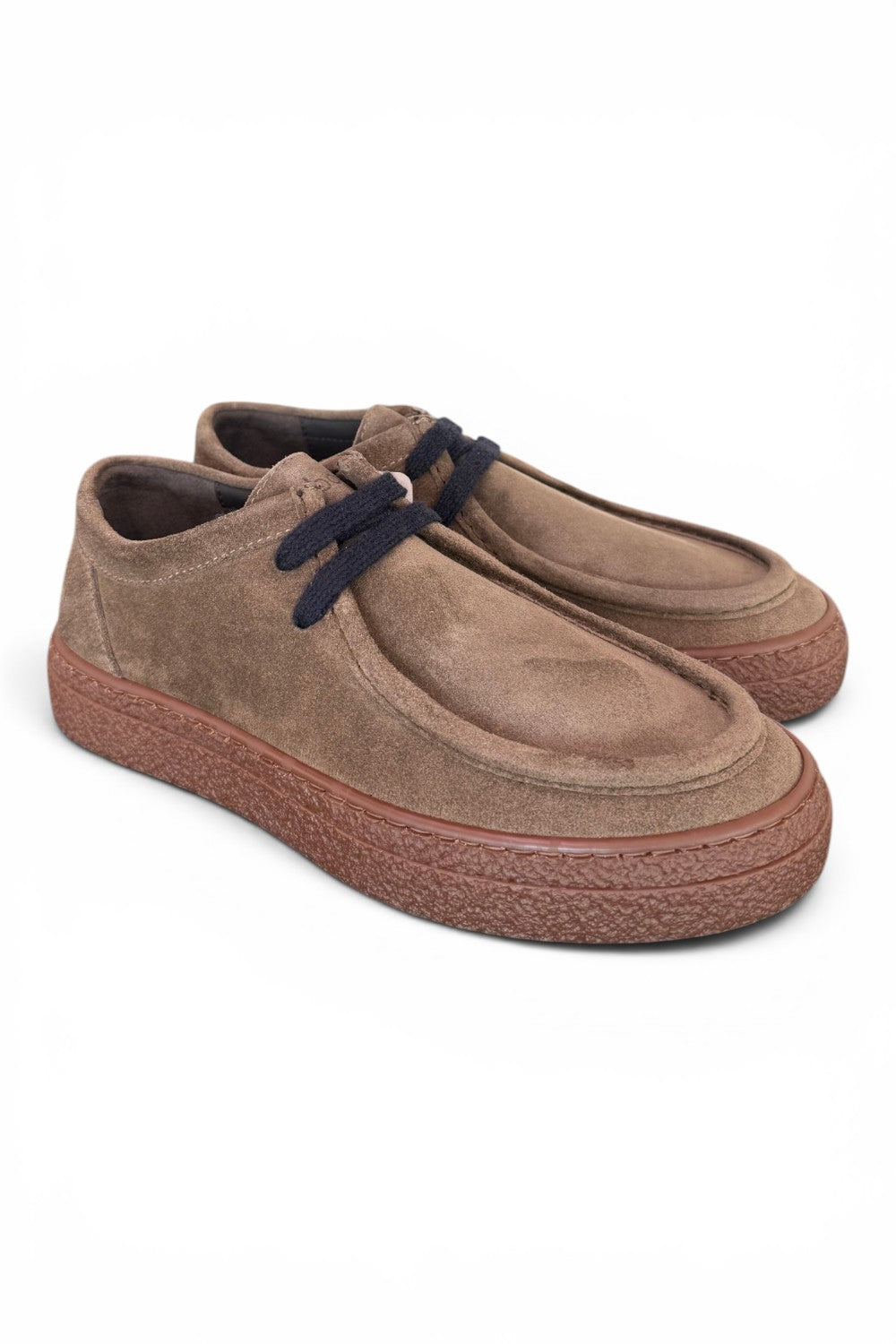 Allacciato ingegnere kebo suede taupe 