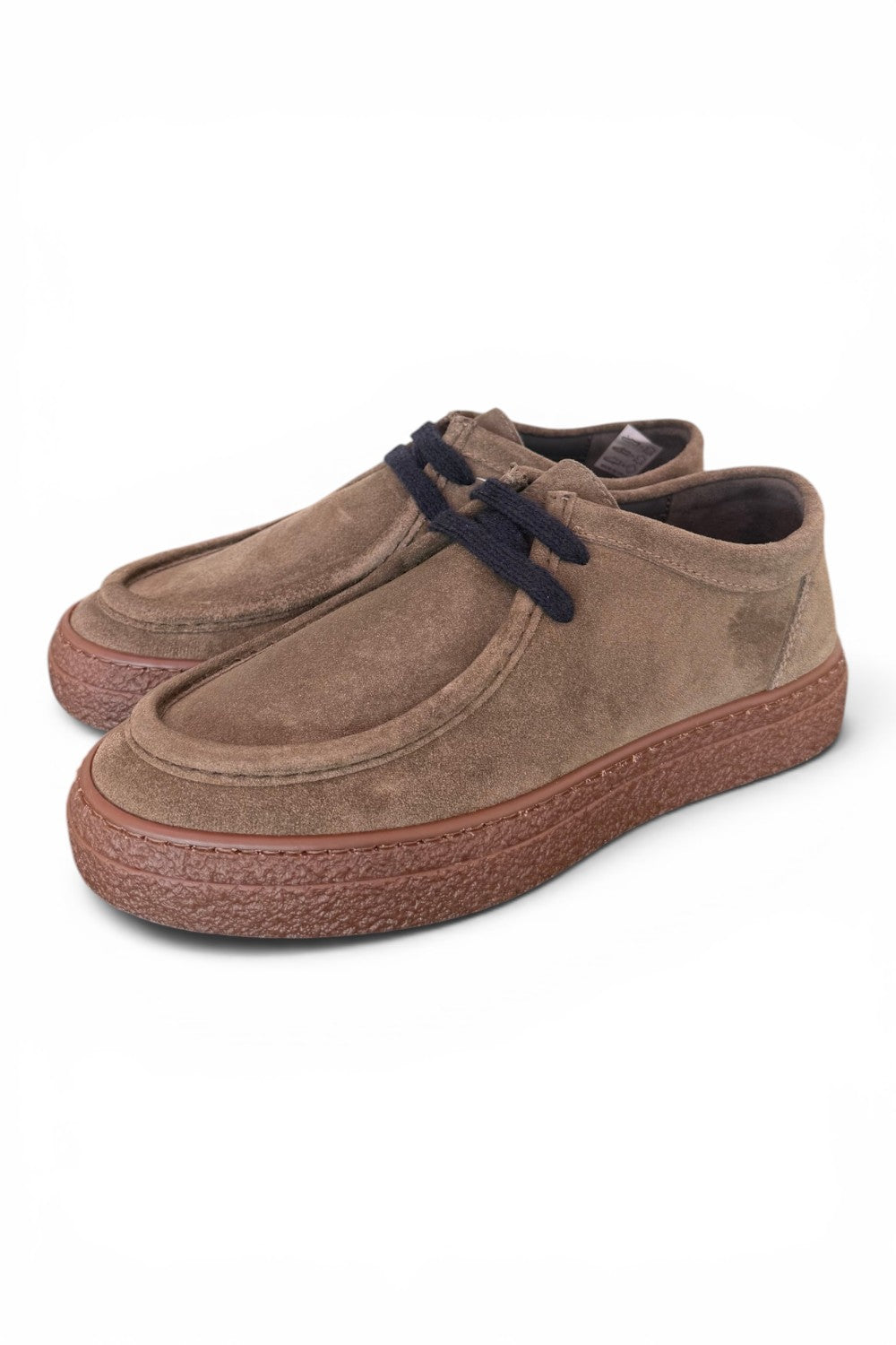 Allacciato ingegnere kebo suede taupe 
