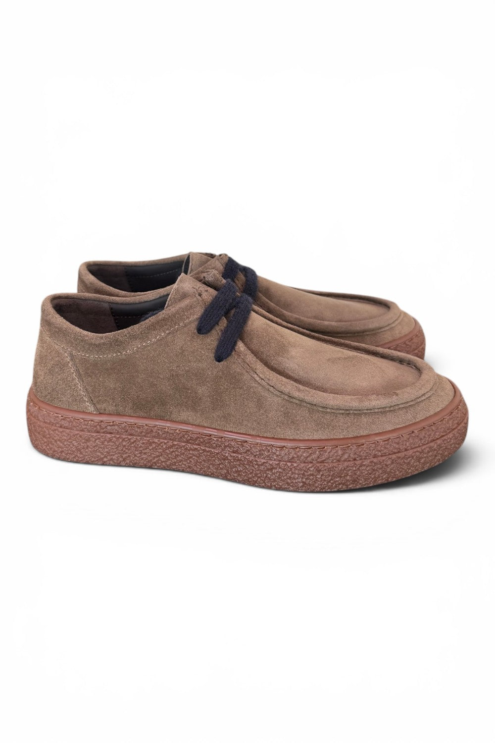 Allacciato ingegnere kebo suede taupe 