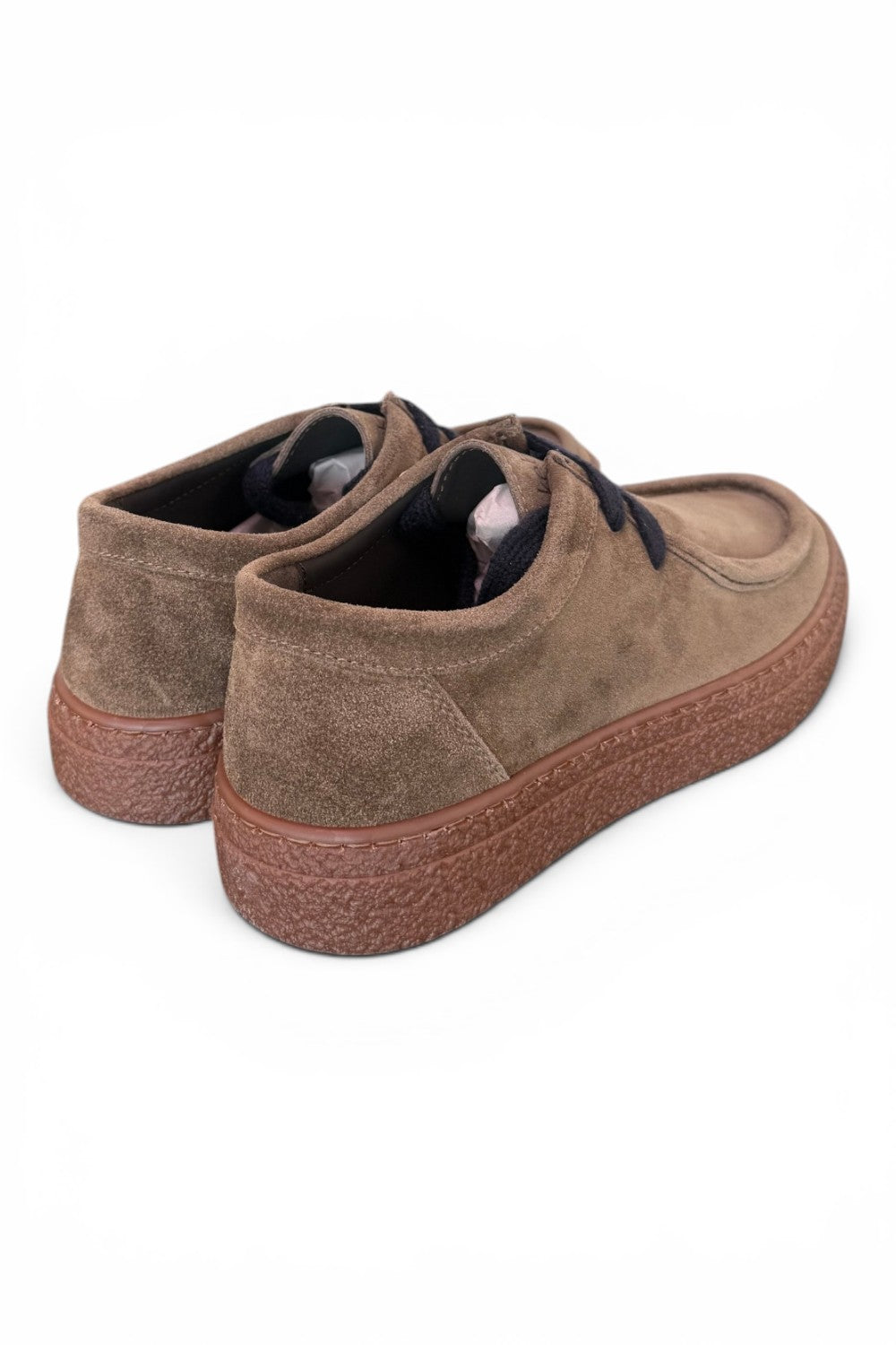 Allacciato ingegnere kebo suede taupe 