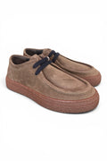 Allacciato ingegnere kebo suede taupe