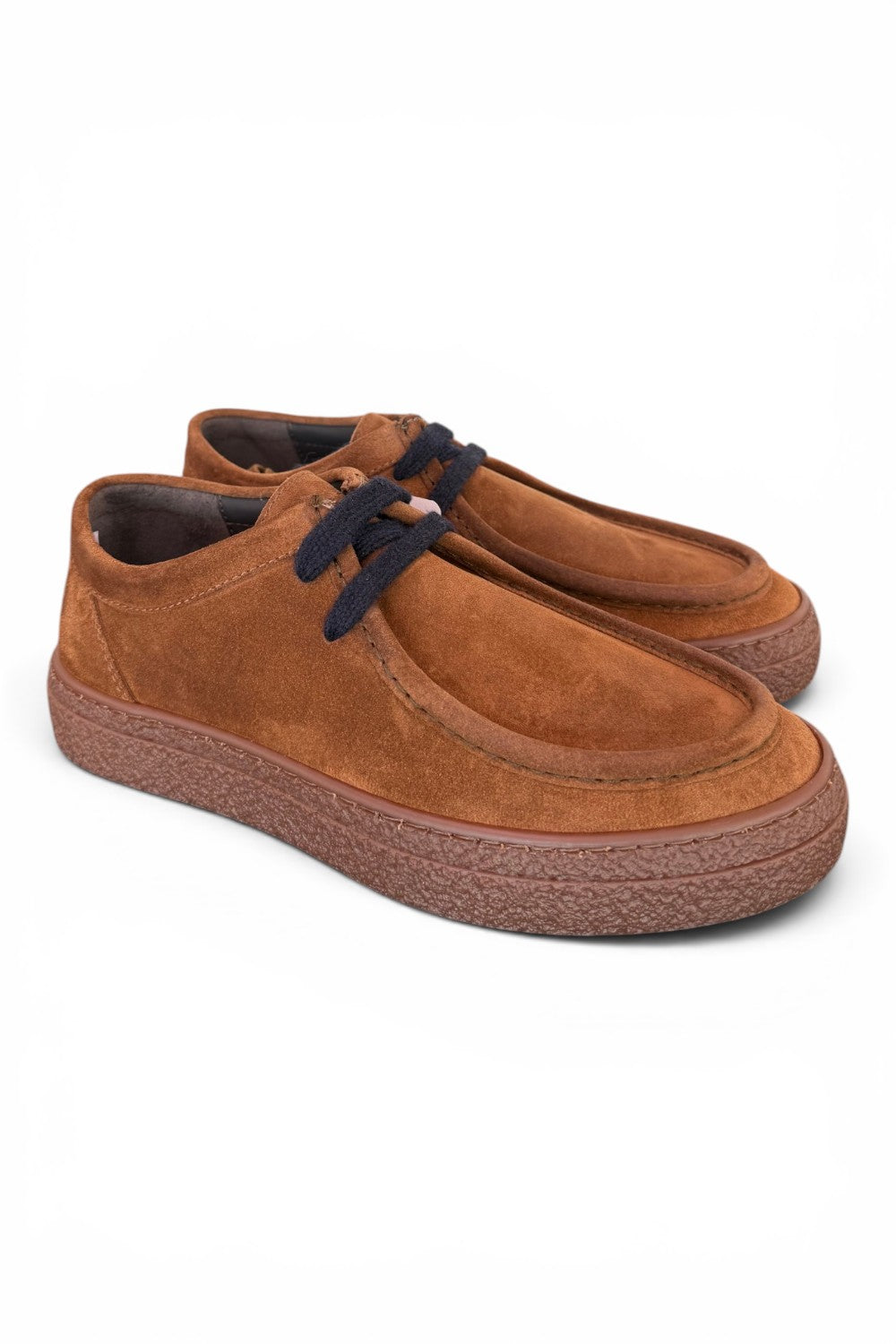 Allacciato ingegnere kebo suede snuff cuoio 