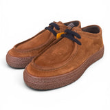 Allacciato ingegnere kebo suede snuff cuoio 