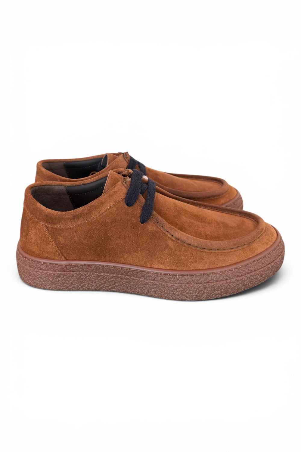 Allacciato ingegnere kebo suede snuff cuoio 