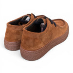 Allacciato ingegnere kebo suede snuff cuoio 