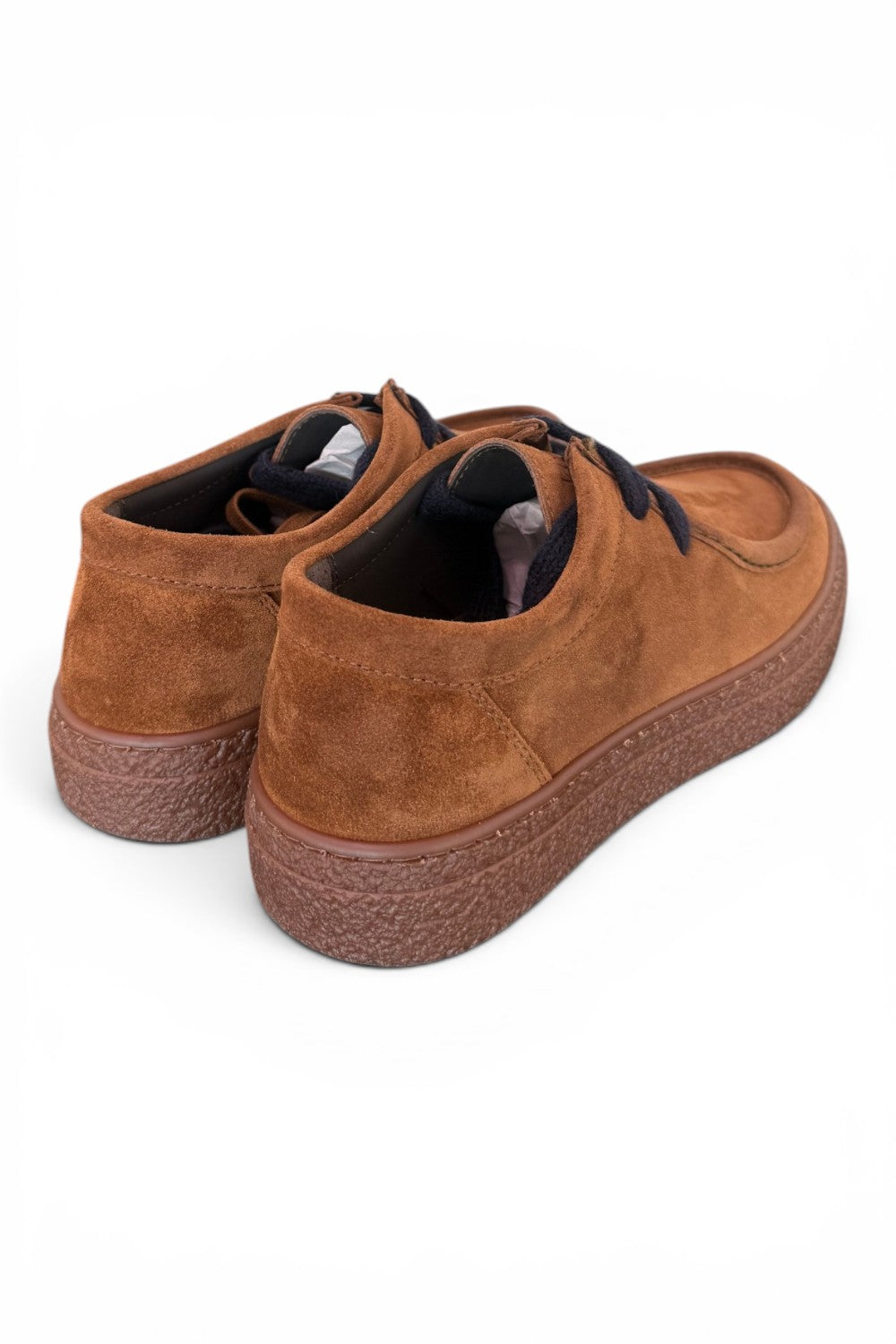 Allacciato ingegnere kebo suede snuff cuoio 