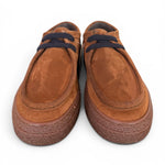 Allacciato ingegnere kebo suede snuff cuoio 