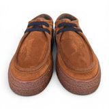 Allacciato ingegnere kebo suede snuff cuoio 