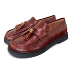 Mocassino mappetti stampa cocco marrone Lara Manni<BR/> 