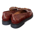 Mocassino mappetti stampa cocco marrone Lara Manni<BR/> 