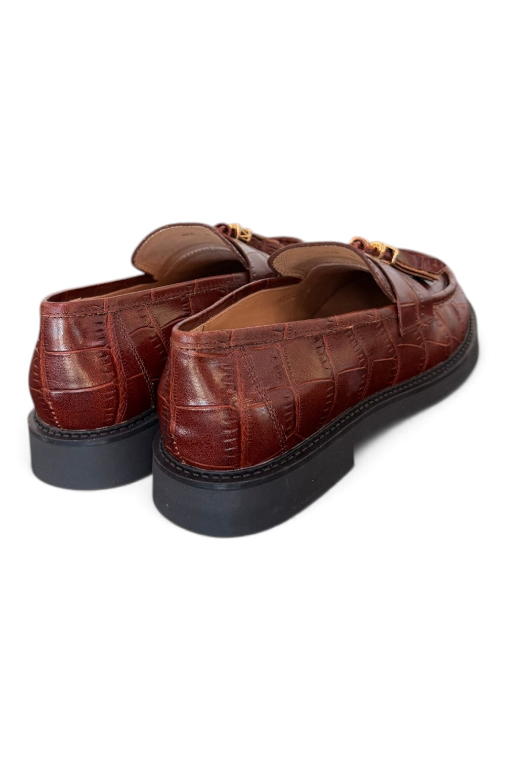 Mocassino mappetti stampa cocco marrone Lara Manni<BR/> 