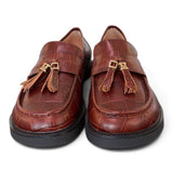 Mocassino mappetti stampa cocco marrone Lara Manni<BR/> 