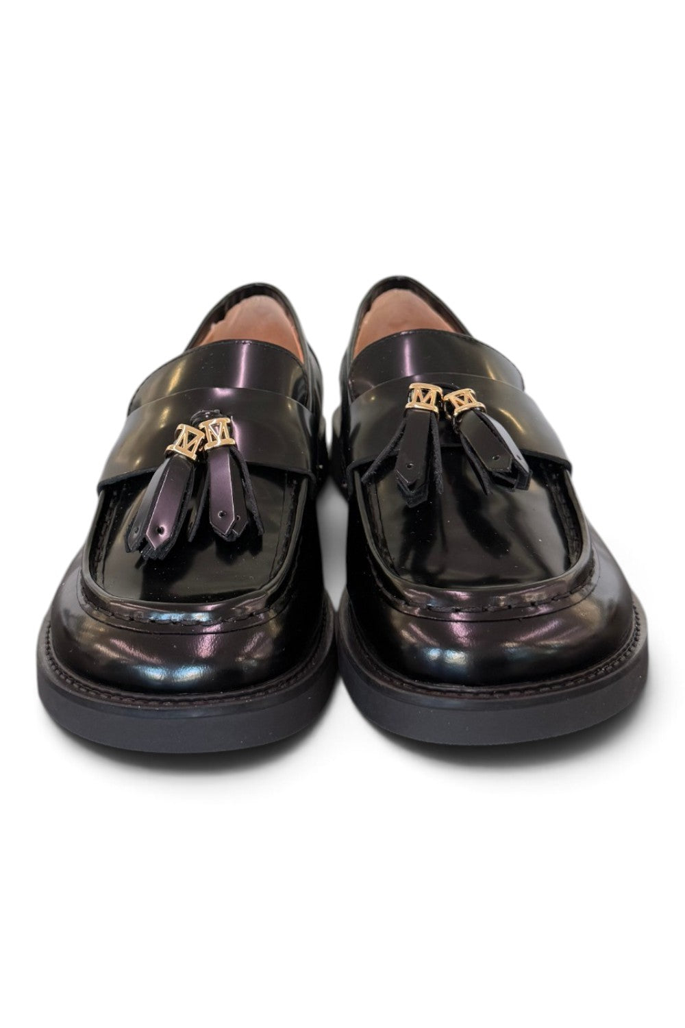 Mocassino mappetti spazzolato nero Lara Manni<BR/> 