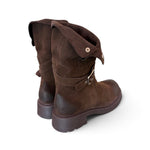 Biker 3/4 suede moro Lara Manni<BR/> 