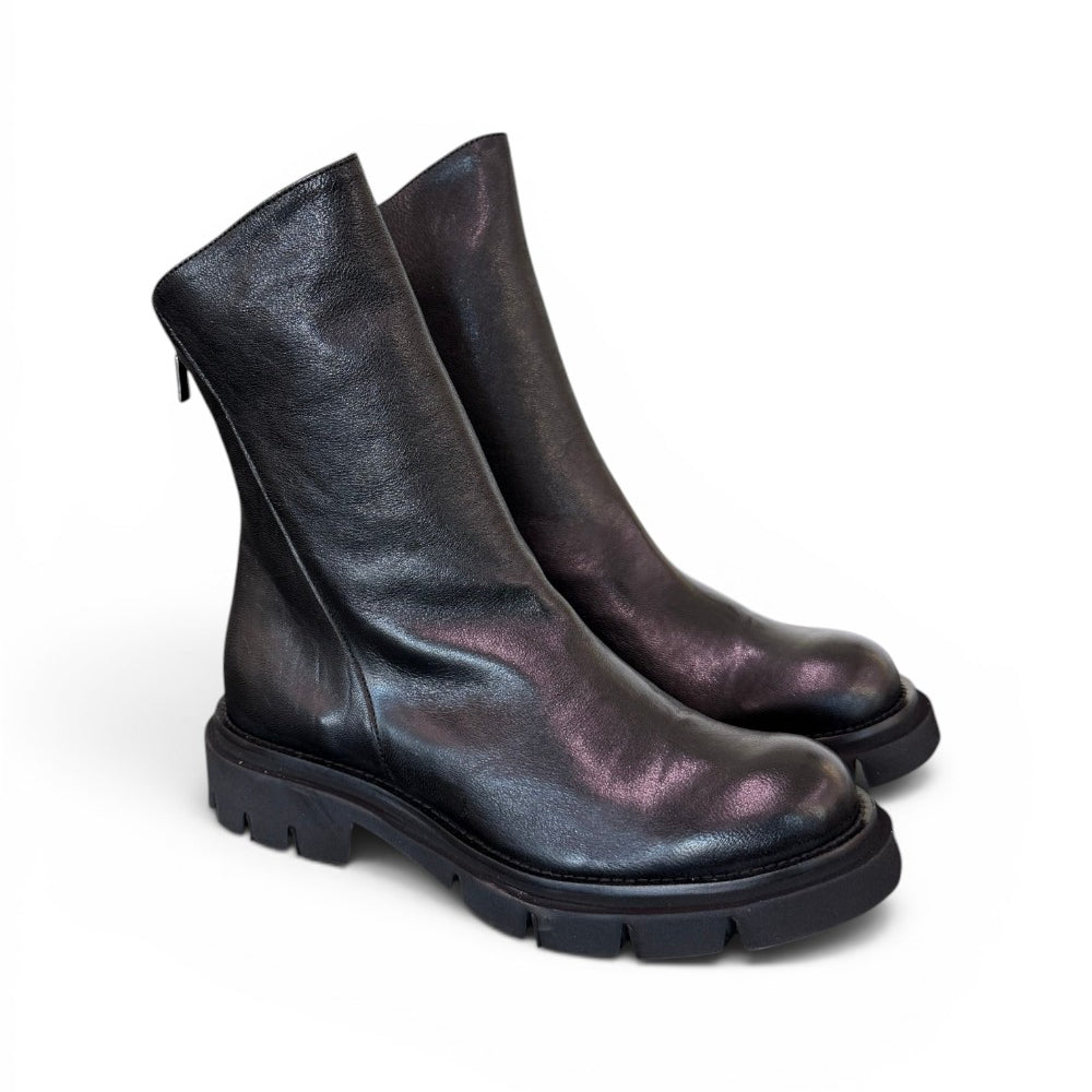 Stivaletto pelle nera Les Tulipes 