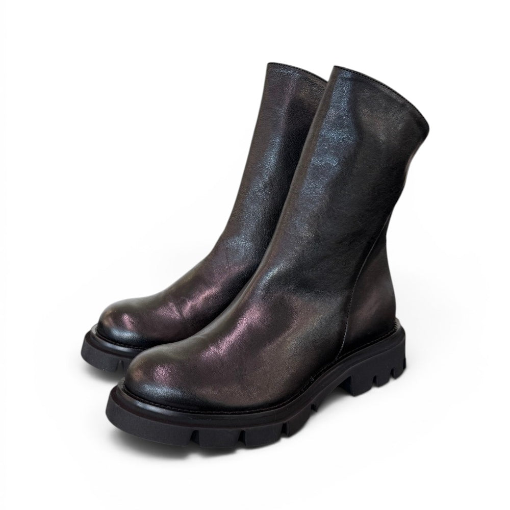 Stivaletto pelle nera Les Tulipes 