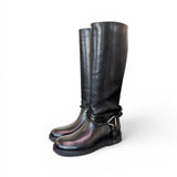 Stivale pelle nera accessorio Les Tulipes 