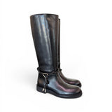 Stivale pelle nera accessorio Les Tulipes 