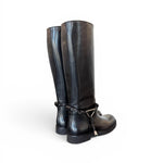 Stivale pelle nera accessorio Les Tulipes 