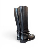 Stivale pelle nera accessorio Les Tulipes 