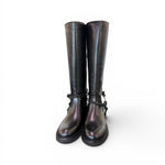 Stivale pelle nera accessorio Les Tulipes 