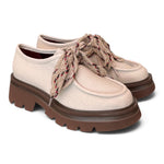 Allacciato ingegnere donna pelle latte suola XL 