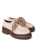 Allacciato ingegnere donna pelle latte suola XL