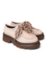 Allacciato ingegnere donna pelle latte suola XL