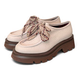 Allacciato ingegnere donna pelle latte suola XL 