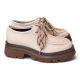 Allacciato ingegnere donna pelle latte suola XL 