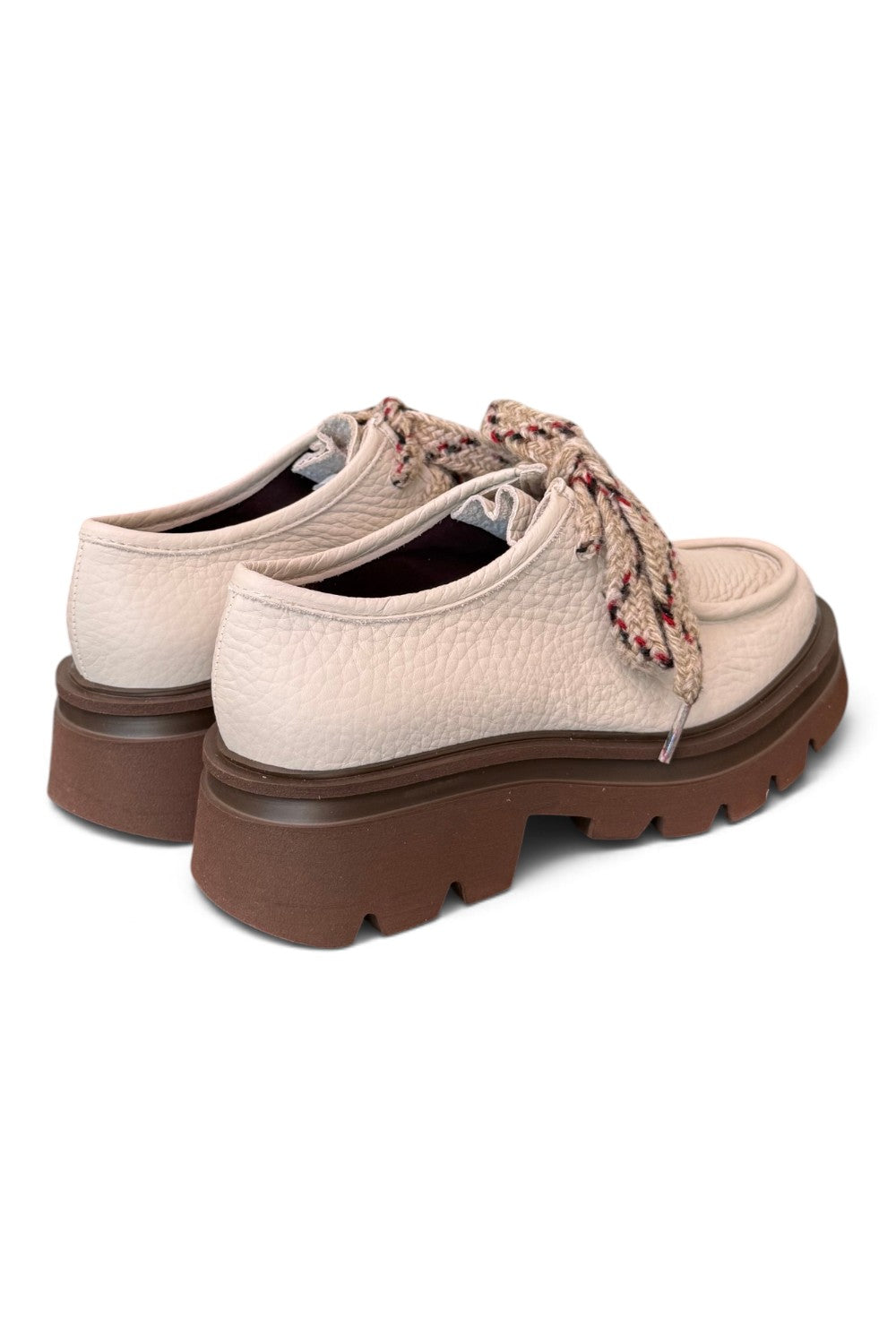 Allacciato ingegnere donna pelle latte suola XL 
