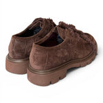 Allacciato ingegnere donna in suede moro Lorenzo Mari<BR/> 