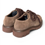 Allacciato ingegnere donna in suede taupe Lorenzo Mari<BR/> 