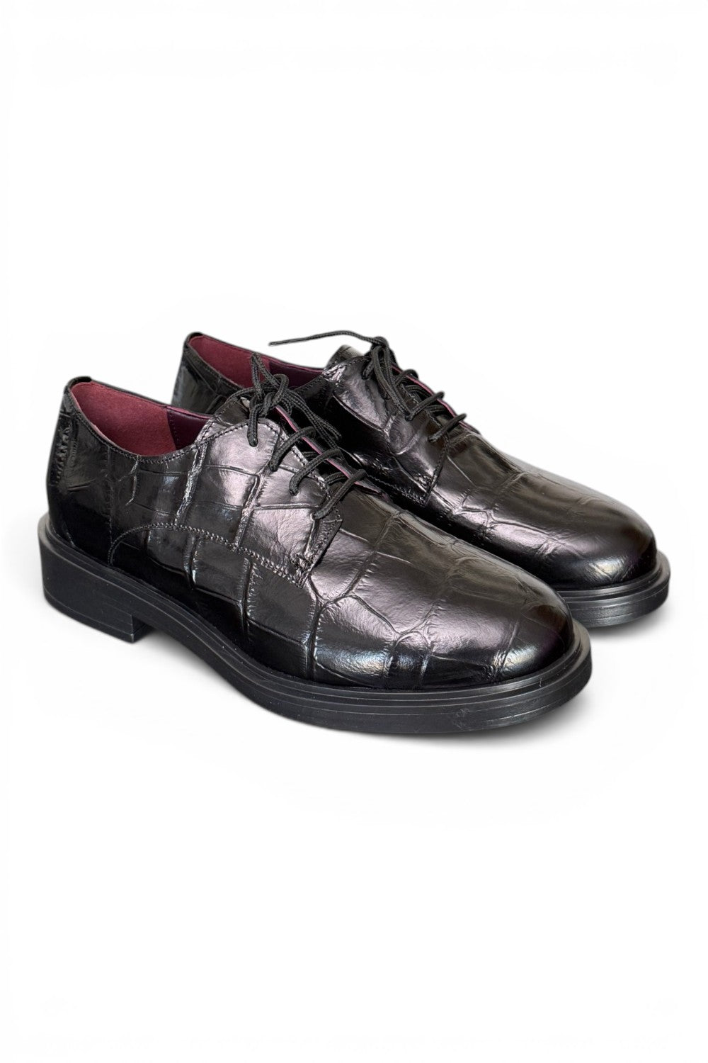 Allacciato donna in cocco nero Lorenzo Mari<BR/> 