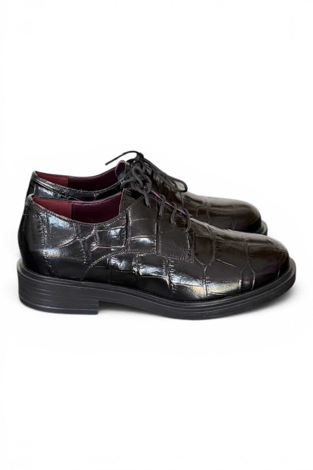 Allacciato donna in cocco nero Lorenzo Mari<BR/> 