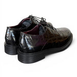 Allacciato donna in cocco nero Lorenzo Mari<BR/> 