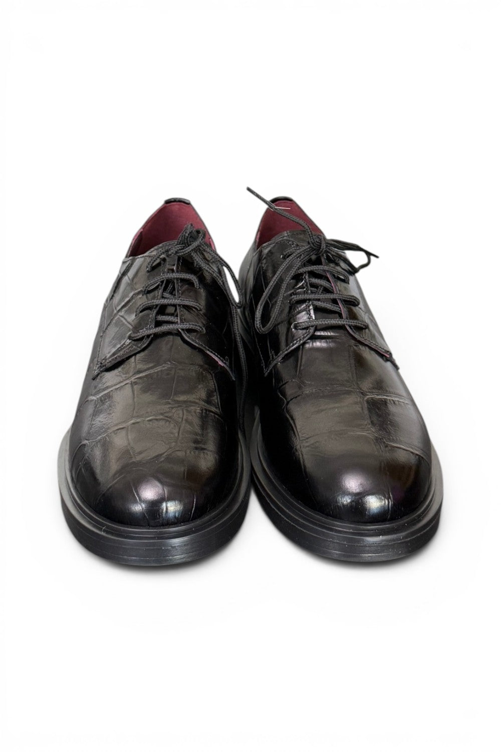 Allacciato donna in cocco nero Lorenzo Mari<BR/> 