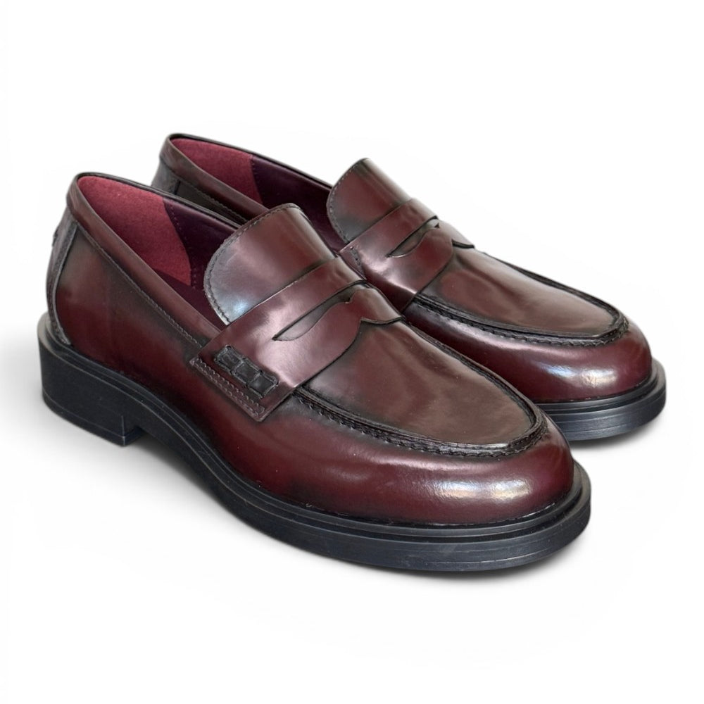 Mocassino donna burgundy Lorenzo Mari<BR/> 
