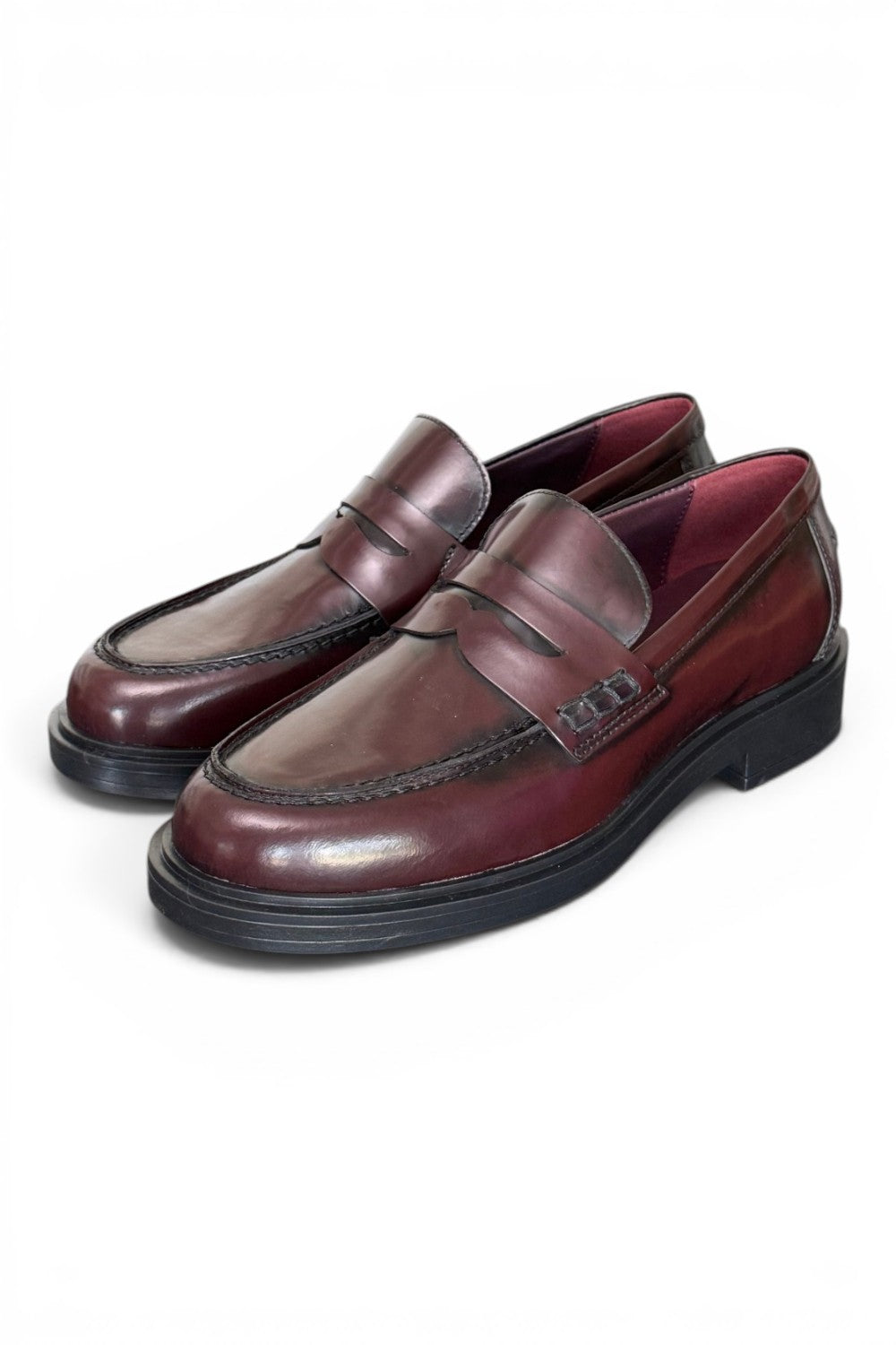 Mocassino donna burgundy Lorenzo Mari<BR/> 