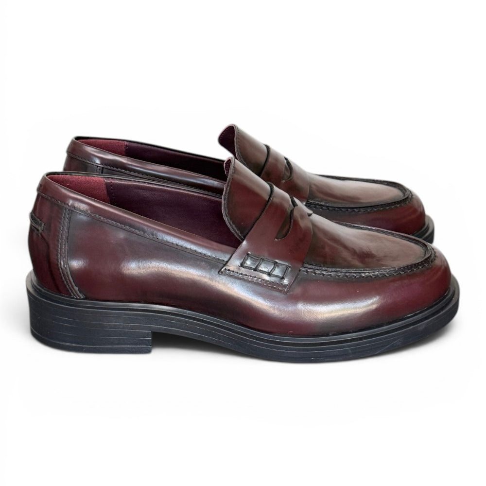 Mocassino donna burgundy Lorenzo Mari<BR/> 