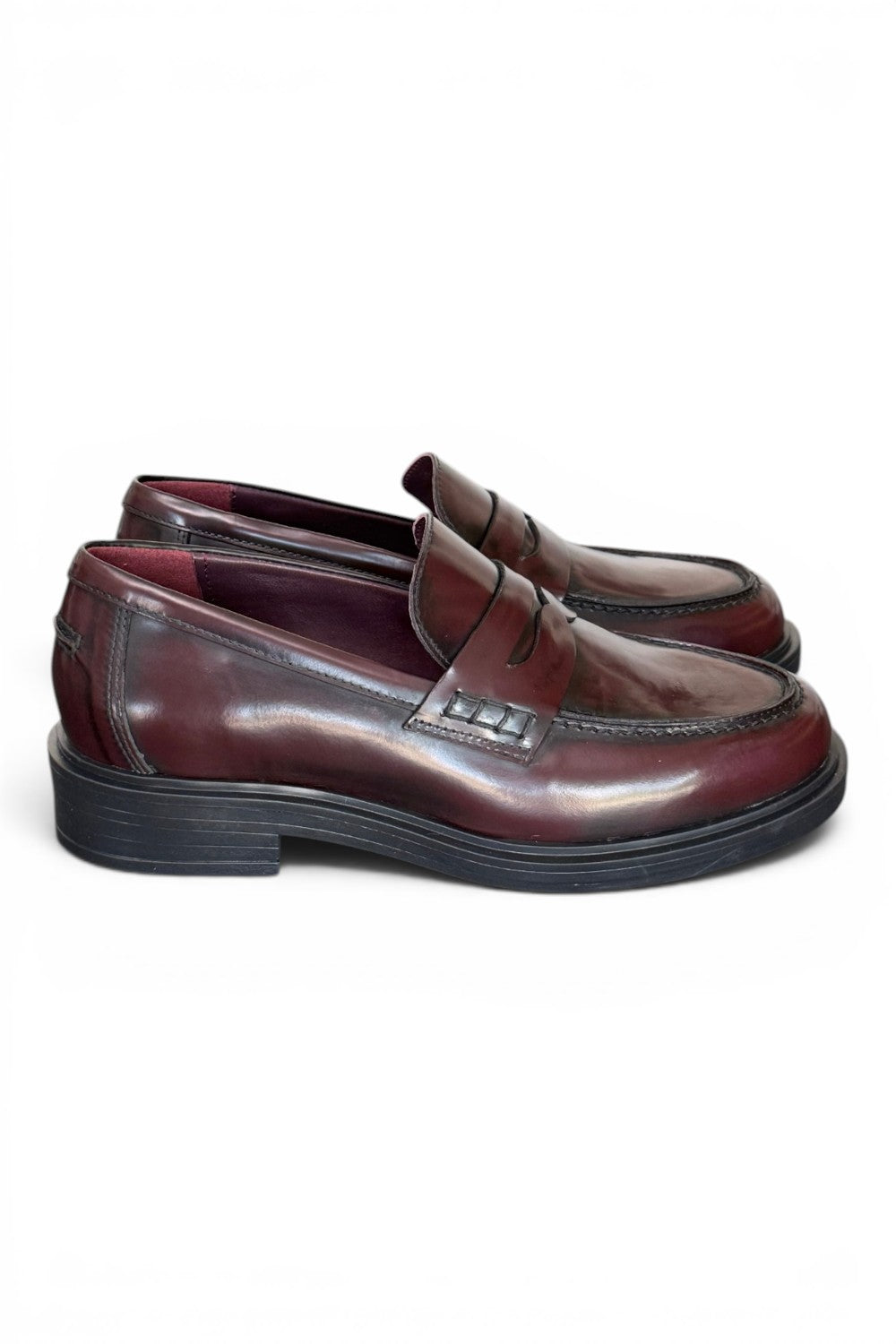 Mocassino donna burgundy Lorenzo Mari<BR/> 