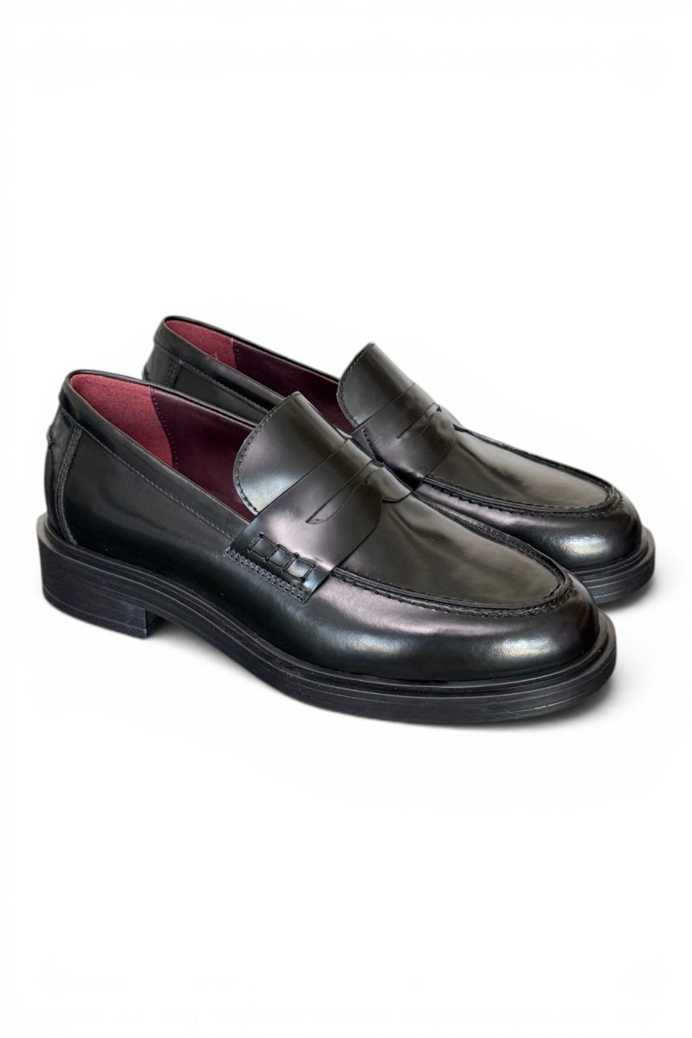 Mocassino donna nero Lorenzo Mari<BR/> 