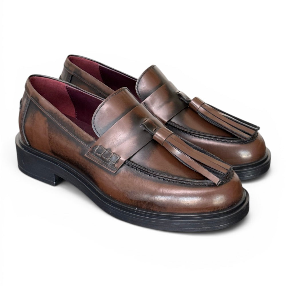 Mocassino donna mappi testa di moro Lorenzo Mari<BR/> 