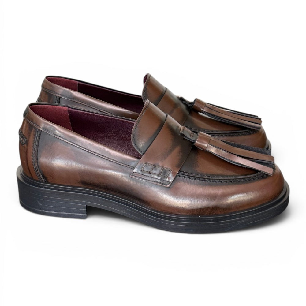 Mocassino donna mappi testa di moro Lorenzo Mari<BR/> 
