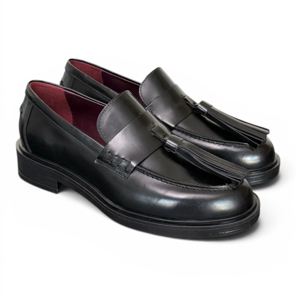 Mocassino donna mappi nero Lorenzo Mari<BR/> 