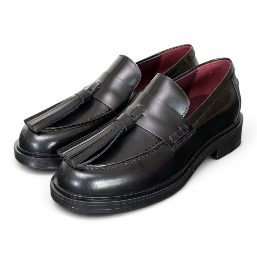 Mocassino donna mappi nero Lorenzo Mari<BR/> 