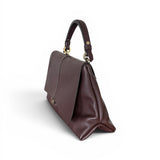 Borsa patta Kendall media pelle cioccolato Loristella<BR/> 