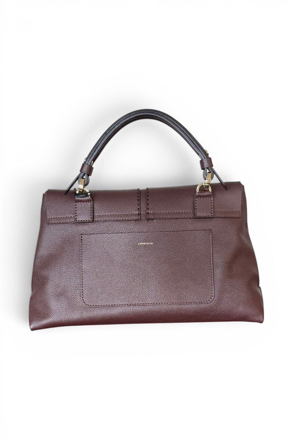 Borsa patta Kendall media pelle cioccolato Loristella<BR/> 